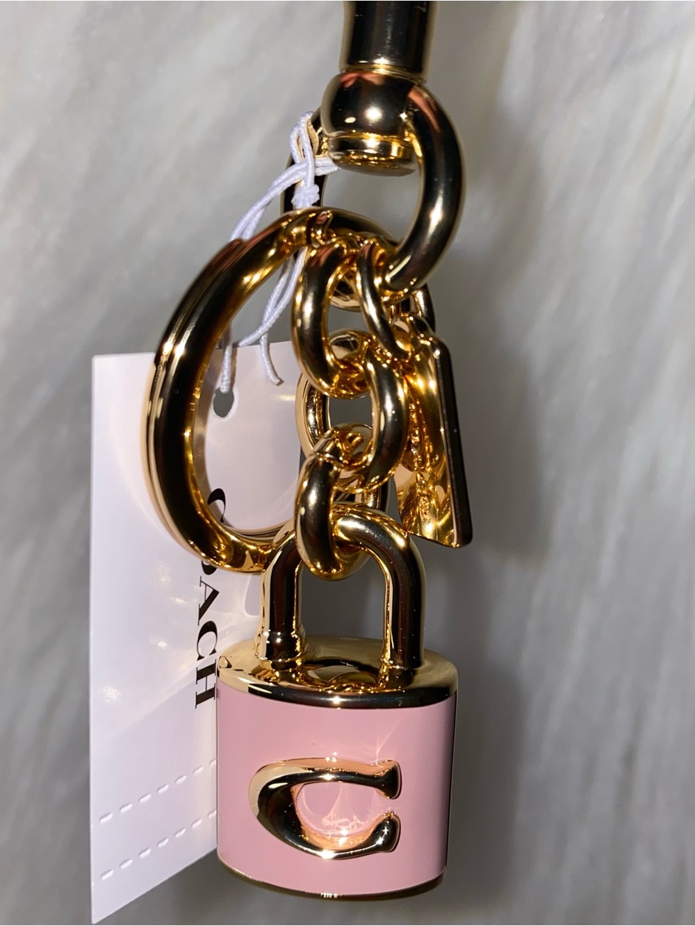 Coach lock keychain New
